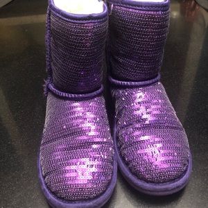 Kids Glitter Uggs